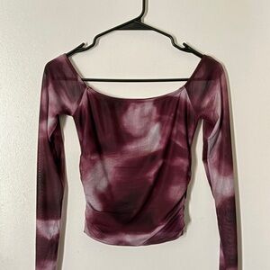 Maroon Long Sleeve Top